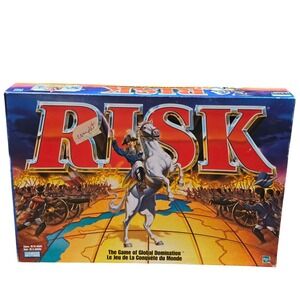 Risk Board Game 1998 Parker Brothers Hasbro Global Domination Bilingual Complete